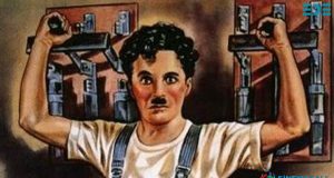 İnsanlık Mutluluk Yolunda Koşuyor charlie chaplin